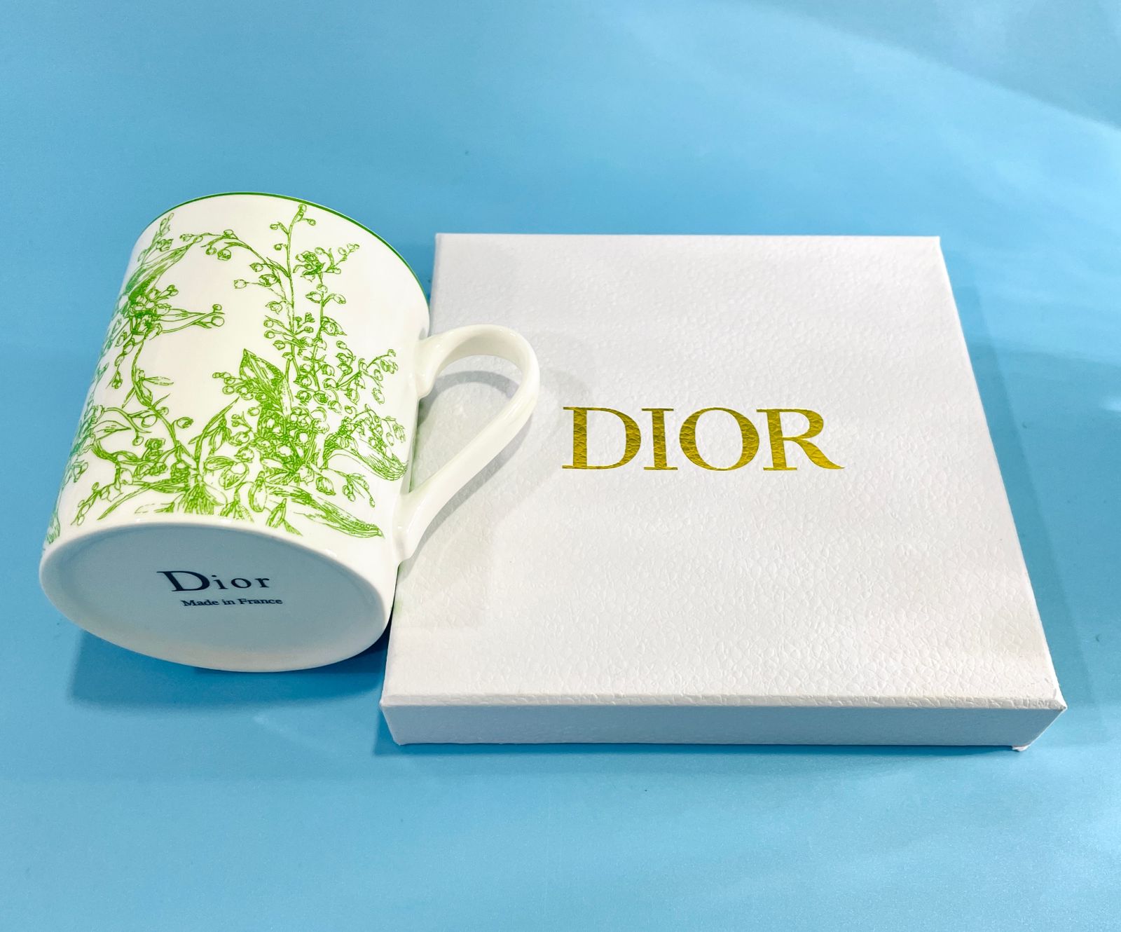 Dior single mug green or blue